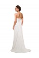 Sheath Sweetheart Soft Chiffon Chapel Train Ivory Wedding Gowns Sydney