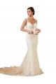 Mermaid Sweetheart Lace Chapel Train Ivory Modern Wedding Dress Sydney