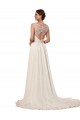 Sheath Sweetheart Soft Chiffon Chapel Train Ivory Wedding Dress Sydney