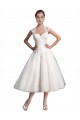 A-Line Sweetheart Tulle & Lace Tea Length Ivory Beach Wedding Dress Sydney
