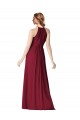 A-Line Halter Neck Chiffon Long Burgundy Bridesmaid Dress / Evening Gowns Sydney