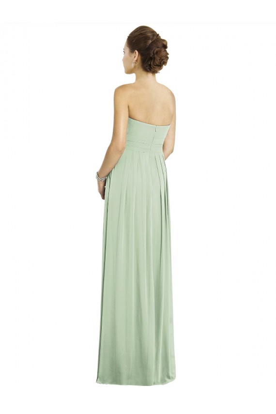 A-Line Sweetheart Soft Chiffon Long Sage Bridesmaid Dress Sydney