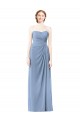 A-Line Strapless Chiffon Long Dusty Blue Formal Dresses / Bridesmaid Dresses Sydney