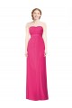 A-Line Strapless Soft Chiffon Long Azalea Bridesmaid Dress Sydney