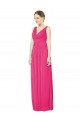 A-Line V-Neck Soft Chiffon Long Azalea Bridesmaid Dress Sydney