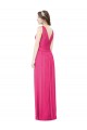 A-Line V-Neck Soft Chiffon Long Azalea Bridesmaid Dress Sydney