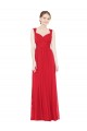 A-Line Sweetheart Chiffon Long Red Bridesmaid Dress / Evening Dress Sydney