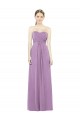 A-Line Sweetheart Soft Chiffon Long Dark Lavender Bridesmaid Dress Sydney