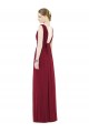 A-Line V-Neck Soft Chiffon Long Royal Blue Bridesmaid Gowns Sydney