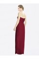 Sheath Sweetheart Soft Chiffon Long Burgundy Bridesmaid Dress Sydney