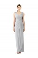Sheath V-Neck Chiffon Long Frost Bridesmaid Dress / Evening Dress Sydney