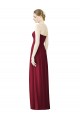 A-Line Sweetheart Soft Chiffon Long Burgundy Evening Dress / Bridesmaid Dress Sydney