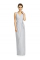 Sheath V-Neck Soft Chiffon Long Frost Bridesmaid Dress Sydney