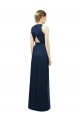 A-Line Halter Neck Soft Chiffon Long Salmon Bridesmaid Dress Sydney