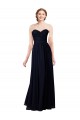 A-Line Sweetheart Soft Chiffon Long Dark Navy Formal Dress / Bridesmaid Dress Sydney