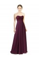 A-Line Sweetheart Soft Chiffon Long Grape Bridesmaid Dress Sydney