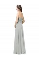A-Line Sweetheart Soft Chiffon Long Silver Bridesmaid Dresses Sydney