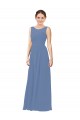 Sheath Sweetheart Soft Chiffon Long Windsor Blue Bridesmaid Dress Sydney