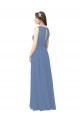 Sheath Sweetheart Soft Chiffon Long Windsor Blue Bridesmaid Dress Sydney