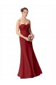 Mermaid Sweetheart Soft Chiffon Long Burgundy Bridesmaid Dress Sydney