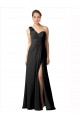 A-Line Sweetheart Soft Chiffon Long Black Bridesmaid Dress / Formal Dress Sydney