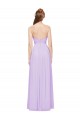 A-Line Strapless Soft Chiffon Long Lilac Evening Dress / Bridesmaid Dress Sydney