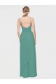 A-Line V-Neck Chiffon Long Icelandic Silver Bridesmaid Dress / Evening Dress Sydney
