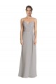 Sheath Sweetheart Soft Chiffon Long Silver Bridesmaid Dress Sydney
