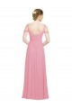 A-Line Sweetheart Soft Chiffon Long Skin Pink Bridesmaid Dress Sydney
