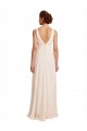 A-Line High Neck Chiffon Long Cream Pink Bridesmaid Dress / Evening Dress Sydney