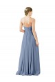 A-Line Sweetheart Soft Chiffon Long Dusty Blue Evening Gowns / Bridesmaid Dress Sydney