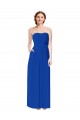 Sheath Sweetheart Soft Chiffon Long Royal Blue Bridesmaid Dress Sydney