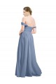 A-Line Sweetheart Soft Chiffon Long Dusty Blue Formal Dress / Bridesmaid Dress Sydney