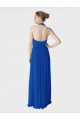 A-Line Halter Neck Soft Chiffon Long Royal Blue Evening Dress / Bridesmaid Dress Sydney
