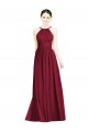 A-Line Halter Neck Chiffon Long Burgundy Formal Dress / Bridesmaid Dress Sydney