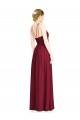 A-Line Halter Neck Chiffon Long Burgundy Formal Dress / Bridesmaid Dress Sydney