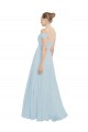 A-Line Off the Shoulder Soft Chiffon Long Sea Glass Evening Dress / Bridesmaid Dress Sydney