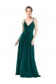 A-Line V-Neck Chiffon Long Hunter Bridesmaid Dress / Evening Dress Sydney