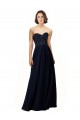 Sheath Sweetheart Soft Chiffon Long Dark Navy Bridesmaid Dress / Formal Dress Sydney