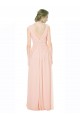 A-Line V-Neck Chiffon Long Wedding Party Dress Sydney