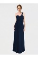 A-Line Sweetheart Soft Chiffon Long Dark Navy Bridesmaid Dress / Formal Dress Sydney