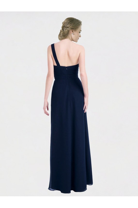 A-Line Sweetheart Soft Chiffon Long Dark Navy Bridesmaid Dress / Formal Dress Sydney