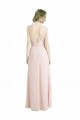 A-Line One Shoulder Soft Chiffon Long Red Bridesmaid Dress Sydney