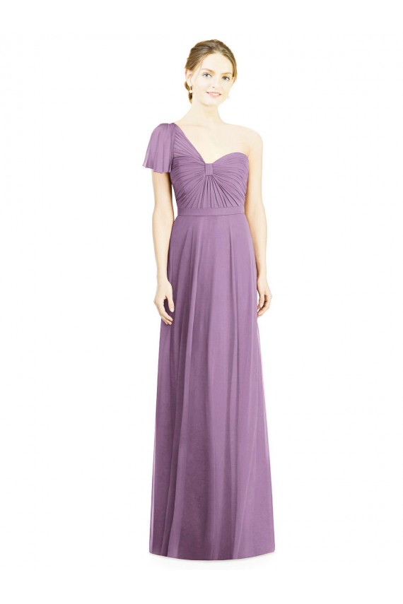 A-Line Sweetheart Soft Chiffon Long Dark Lavender Formal Dress / Bridesmaid Dress Sydney