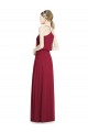 A-Line V-Neck Soft Chiffon Long Burgundy Evening Gowns / Bridesmaid Dress Sydney