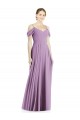 A-Line Spaghetti Straps Soft Chiffon Long Dark Lavender Semi Formal Evening Dress / Bridesmaid Dress Sydney