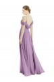 A-Line Spaghetti Straps Soft Chiffon Long Dark Lavender Semi Formal Evening Dress / Bridesmaid Dress Sydney