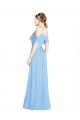 A-Line Halter Neck Soft Chiffon Long Periwinkle Formal Dress / Bridesmaid Dress Sydney