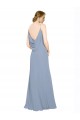 A-Line Sweetheart Chiffon Long Dusty Blue Bridesmaid Dress / Evening Dress Sydney