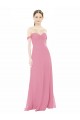 A-Line Sweetheart Soft Chiffon Long Skin Pink Formal Dress / Bridesmaid Dress Sydney